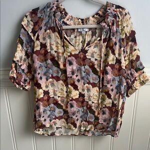 Rails Floral Print Women's Top Med EUC